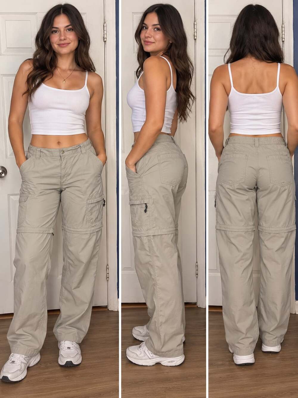 Columbia Convertible Hiking Pants Size 14 Khaki